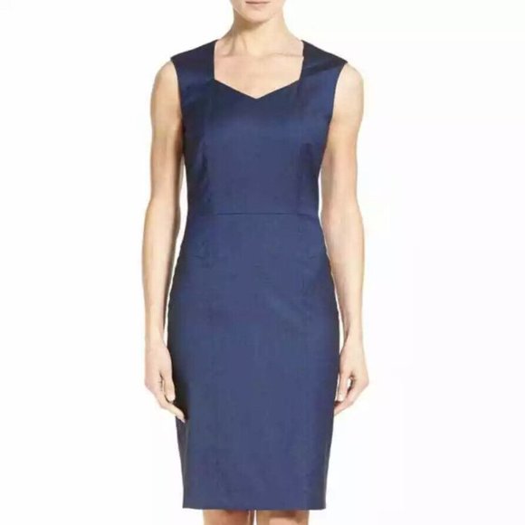 Hugo Boss Dresses & Skirts - NWT Hugo Boss Navy Blue Sheath Dress Suit 💼